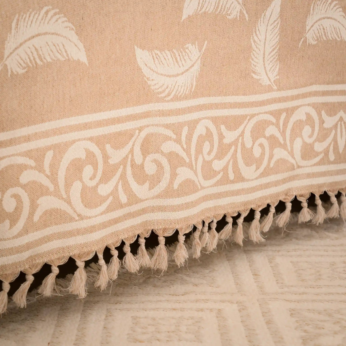Pluma Handmade Cotton Throw — 118 × 79 in
