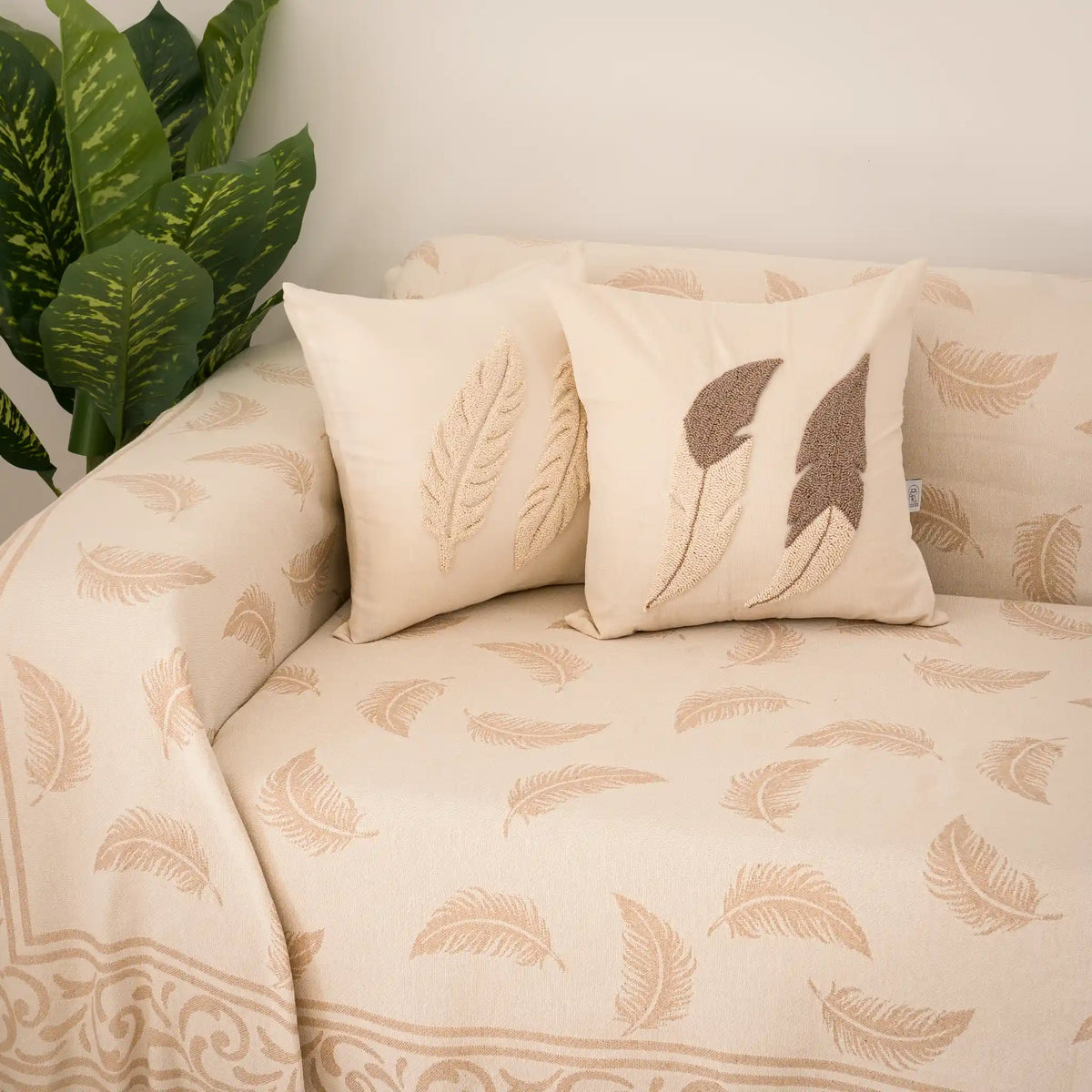 Pluma Handmade Cotton Throw — 118 × 79 in