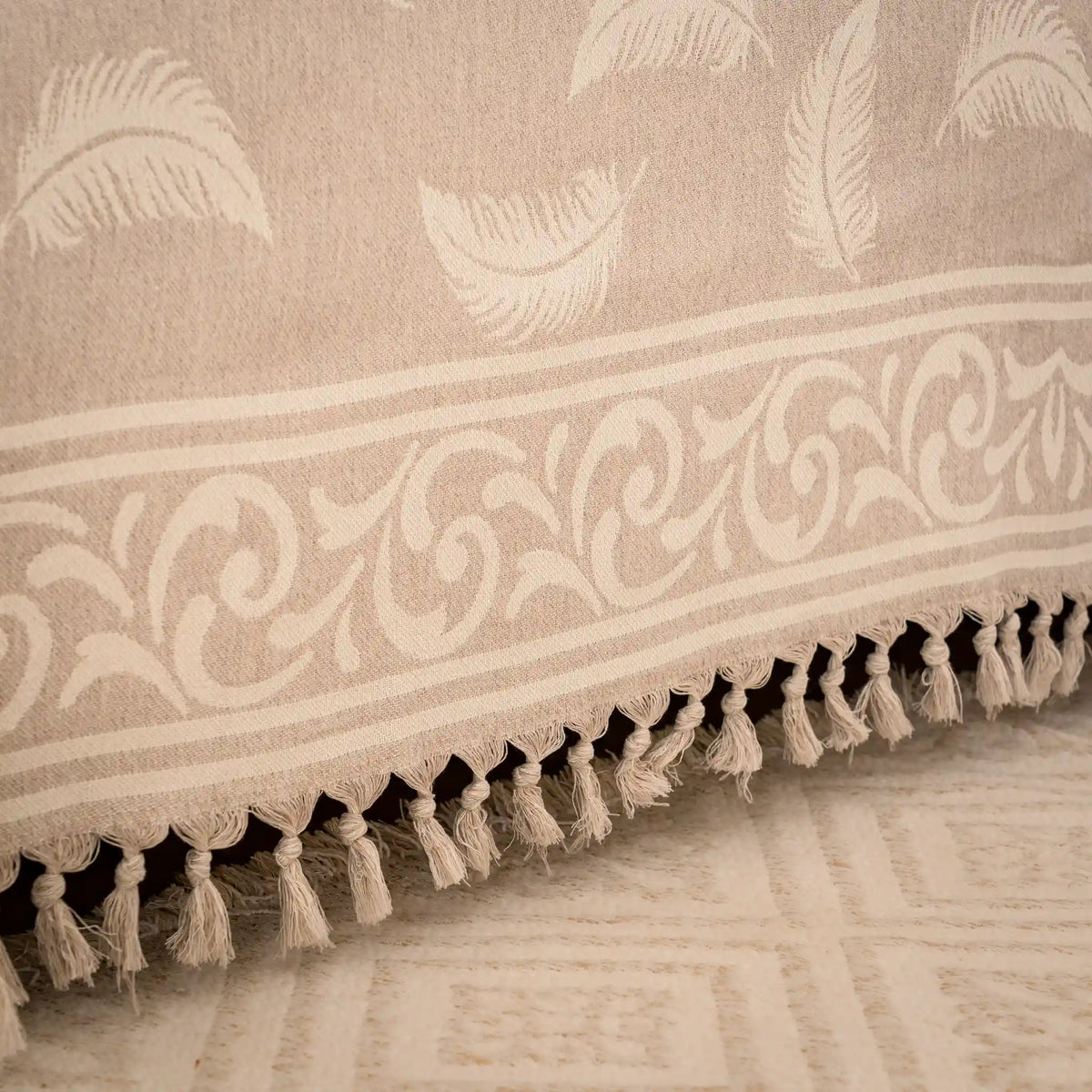 Pluma Handmade Cotton Throw — 118 × 79 in