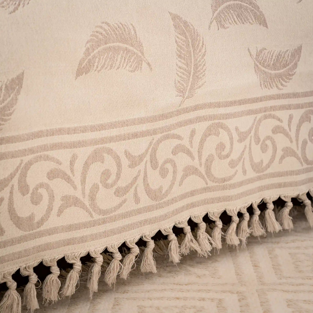 Pluma Handmade Cotton Throw — 118 × 79 in