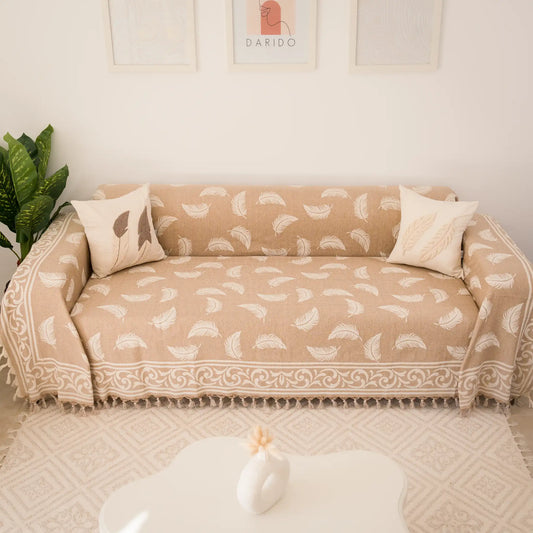 Pluma Handmade Cotton Throw — 118 × 79 in
