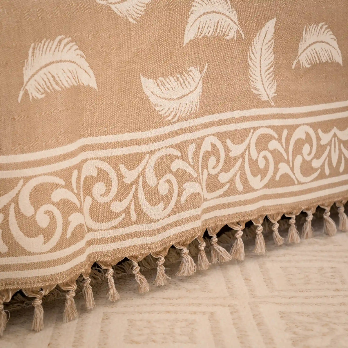 Pluma Handmade Cotton Throw — 118 × 79 in