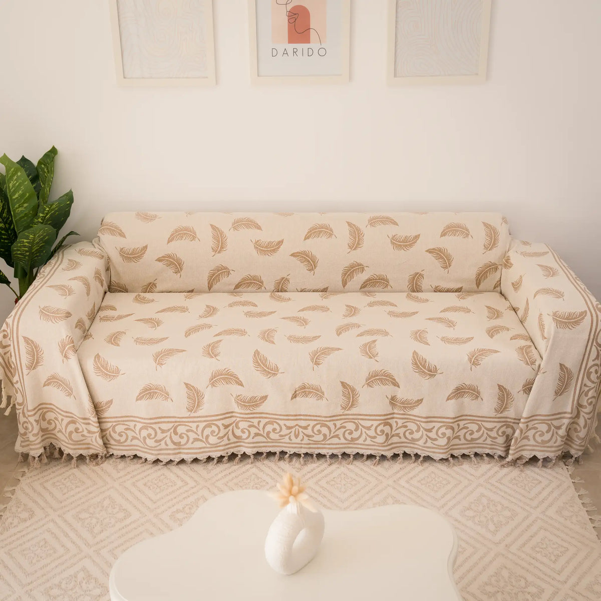Pluma Handmade Cotton Throw — 118 × 79 in