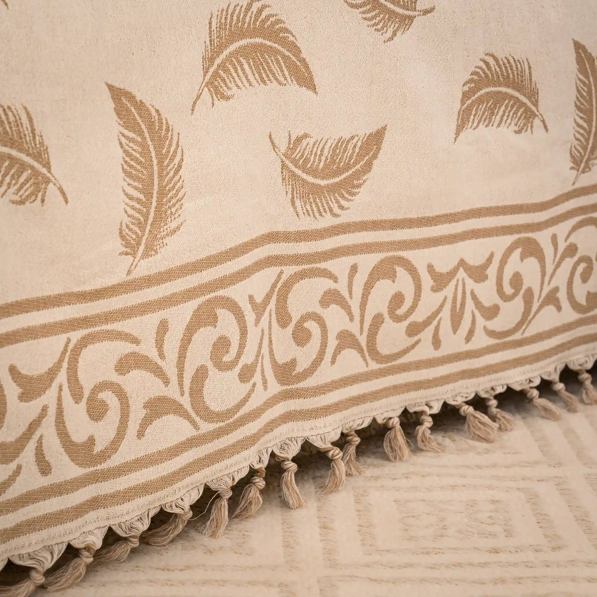 Pluma Handmade Cotton Throw — 118 × 79 in