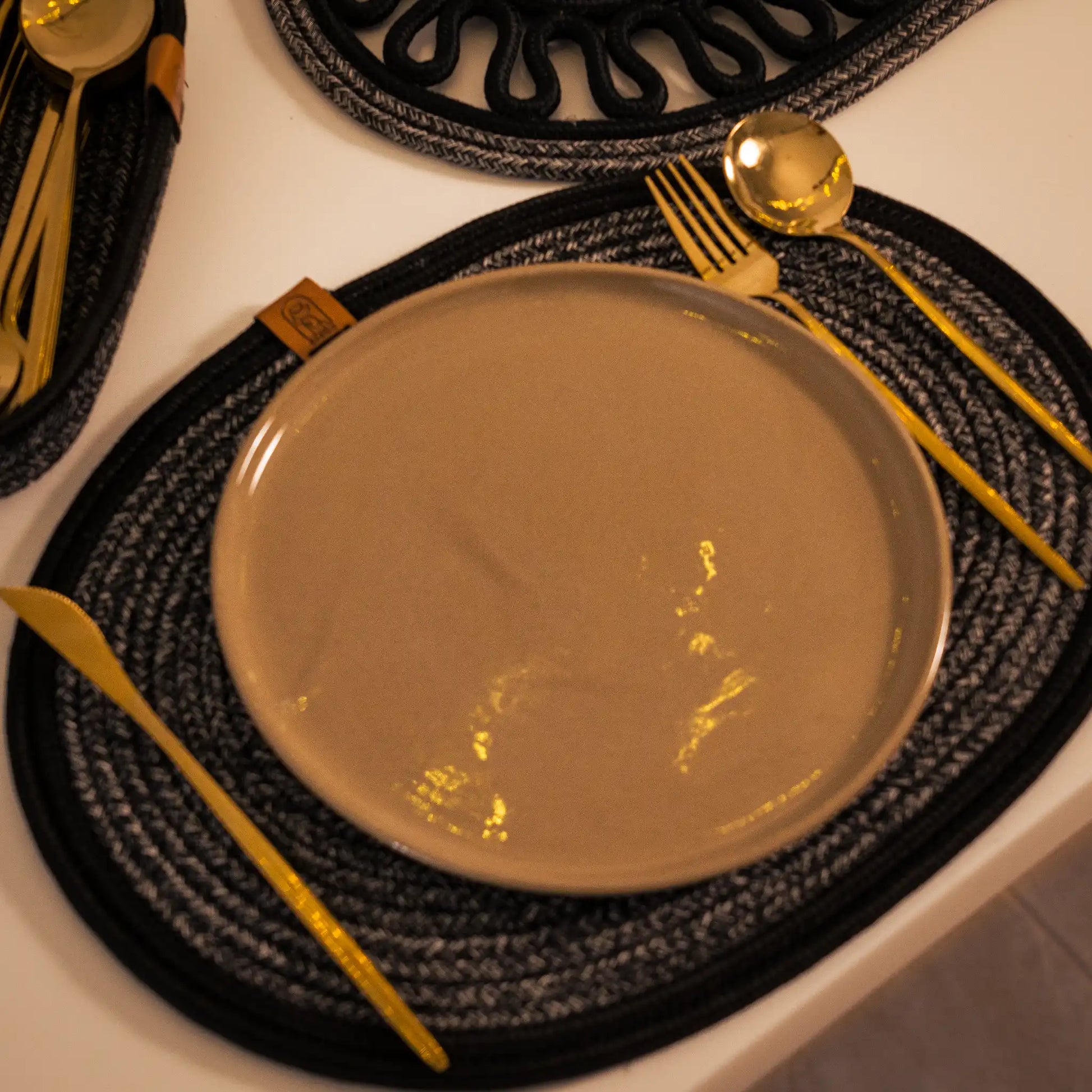 Tressia – Handcrafted Braided Cotton Dining Set – product and lifestyle view 22