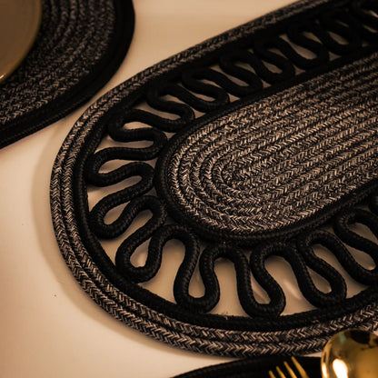 Tressia – Handcrafted Braided Cotton Dining Set – product and lifestyle view 15