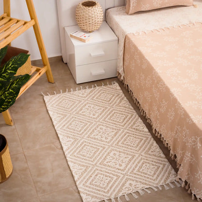 Reversible Cotton Bedside Rugs — Baroque, Cazen and Ornella