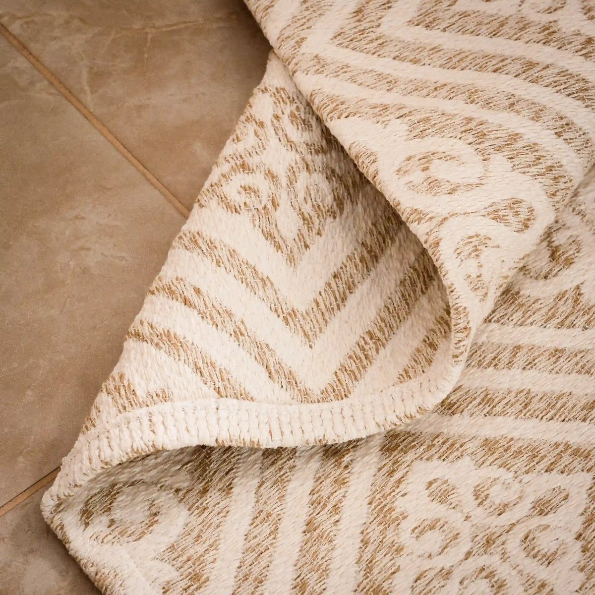 Reversible Cotton Bedside Rugs — Baroque, Cazen and Ornella