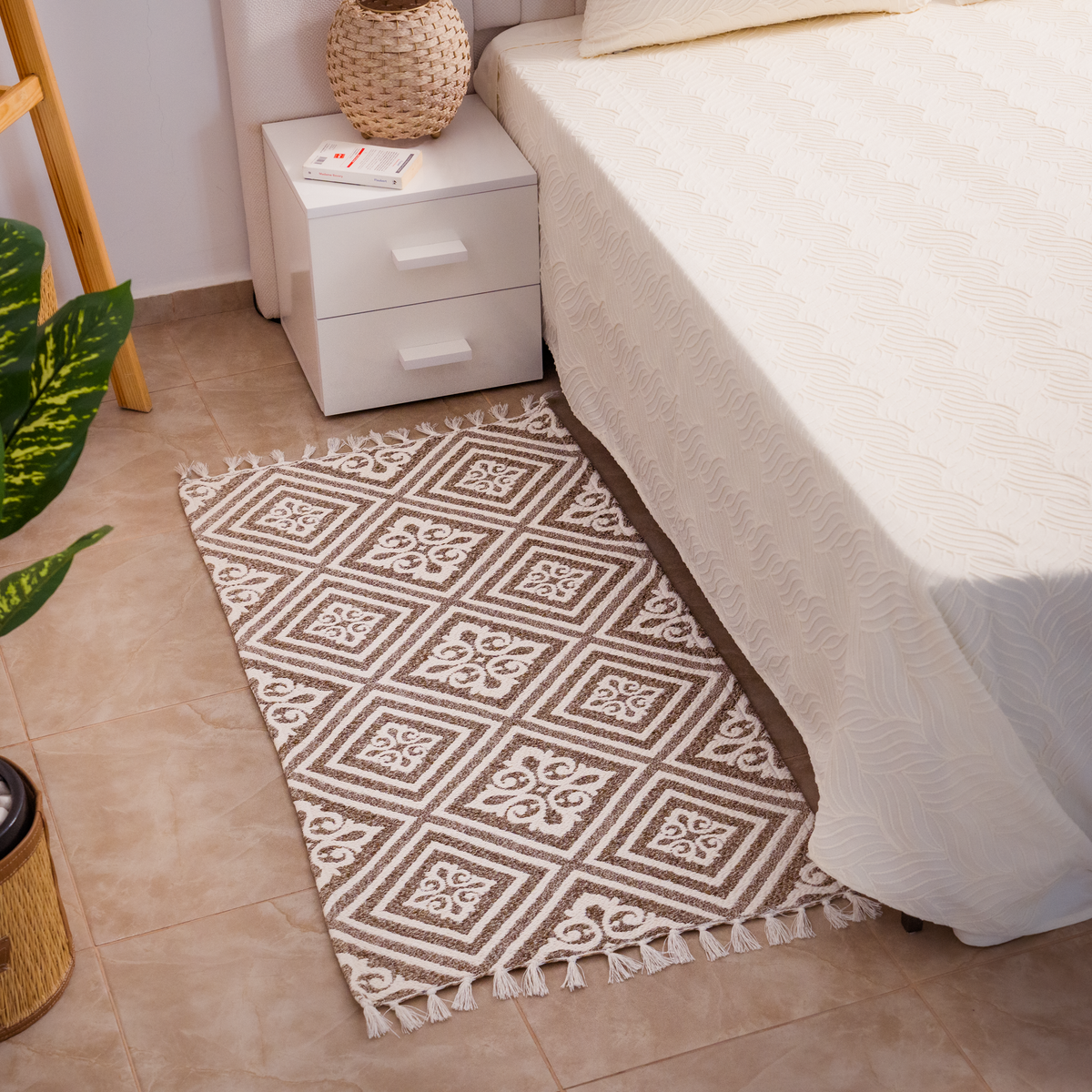 Reversible Cotton Bedside Rugs — Baroque, Cazen and Ornella
