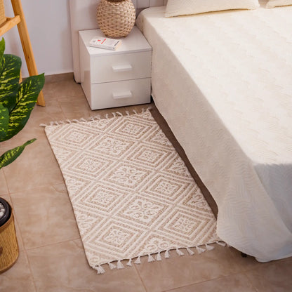 Reversible Cotton Bedside Rugs — Baroque, Cazen and Ornella