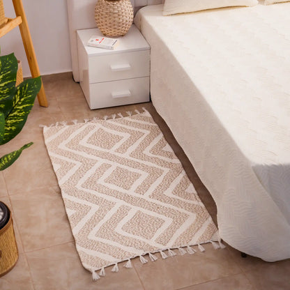 Reversible Cotton Bedside Rugs — Baroque, Cazen and Ornella