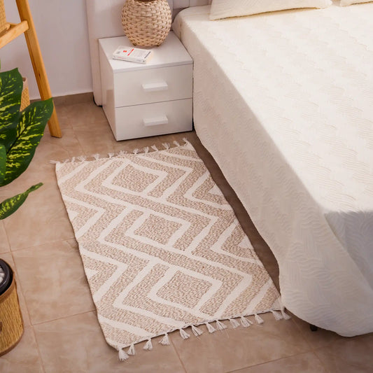 Reversible Cotton Bedside Rugs — Baroque, Cazen and Ornella
