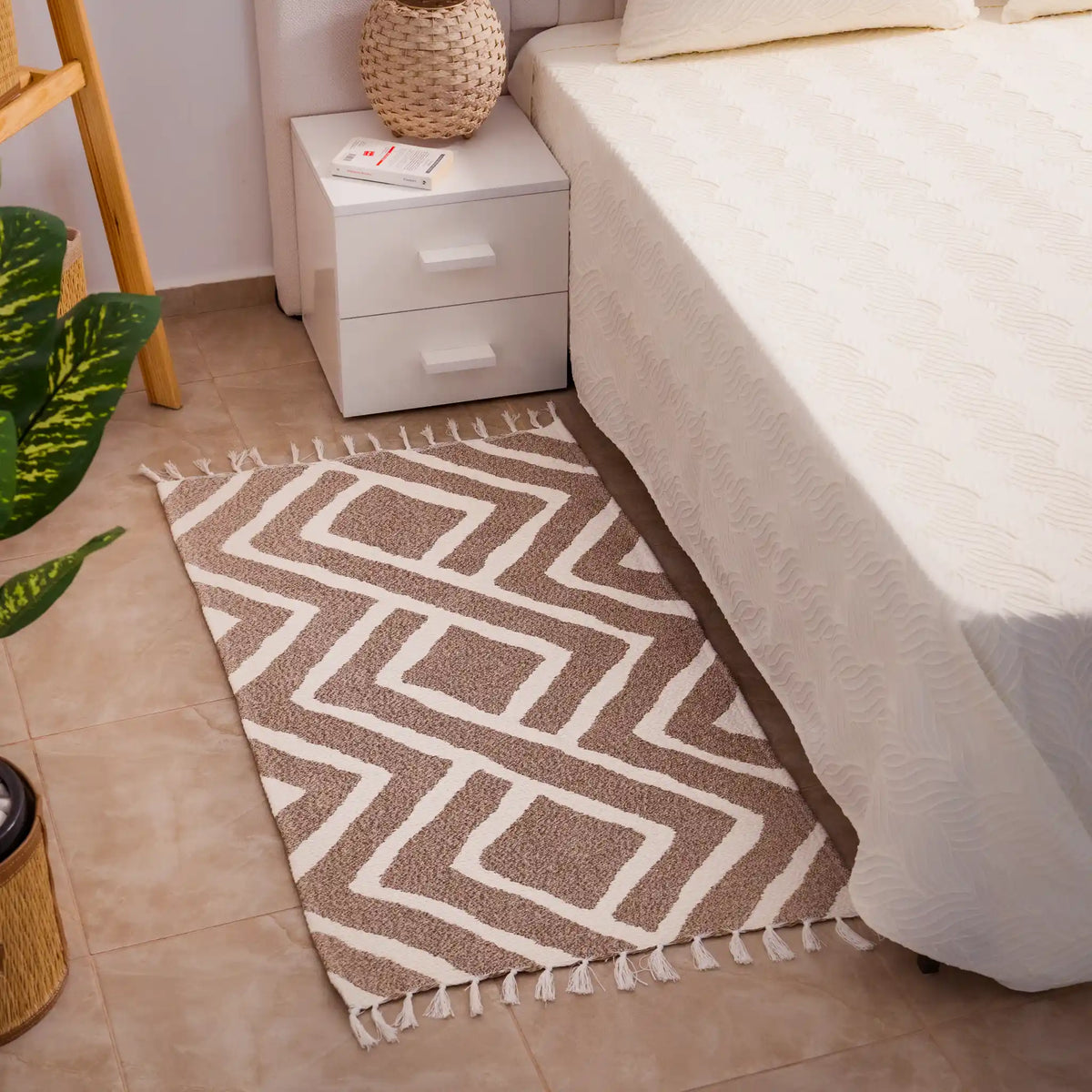 Reversible Cotton Bedside Rugs — Baroque, Cazen and Ornella