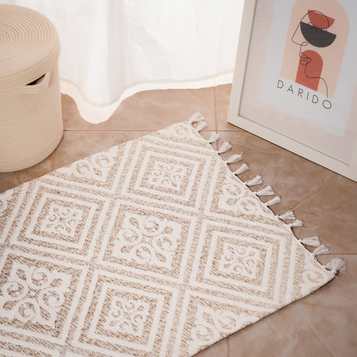 Reversible Cotton Bedside Rugs — Baroque, Cazen and Ornella