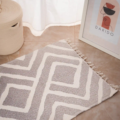 Reversible Cotton Bedside Rugs — Baroque, Cazen and Ornella