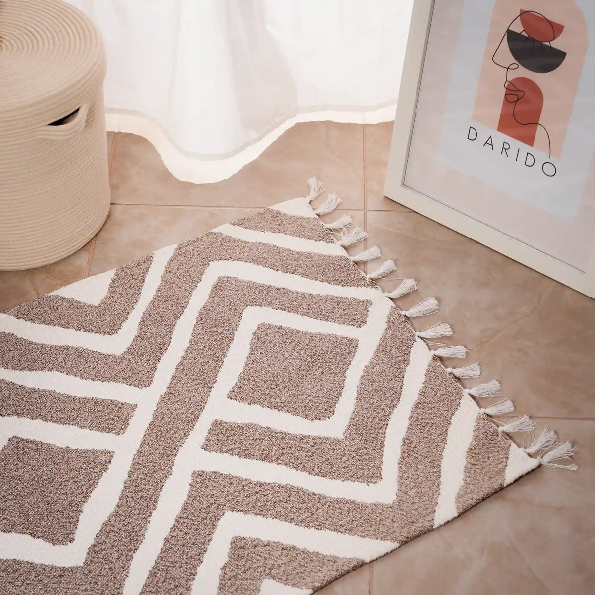 Reversible Cotton Bedside Rugs — Baroque, Cazen and Ornella
