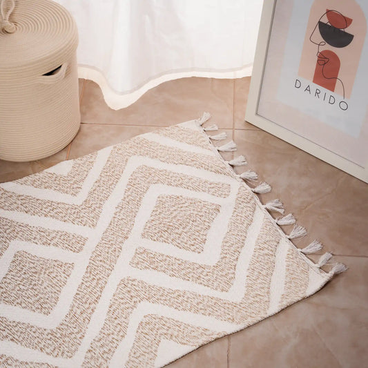 Reversible Cotton Bedside Rugs — Baroque, Cazen and Ornella