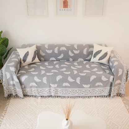 Pluma Handmade Cotton Throw — 118 × 79 in