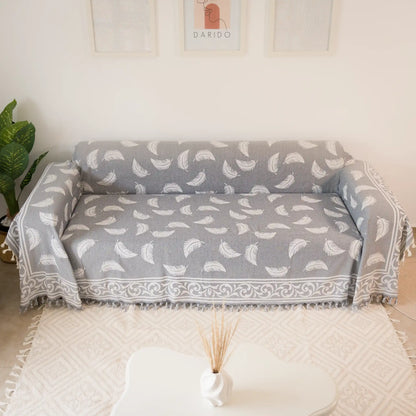 Pluma Handmade Cotton Throw — 118 × 79 in