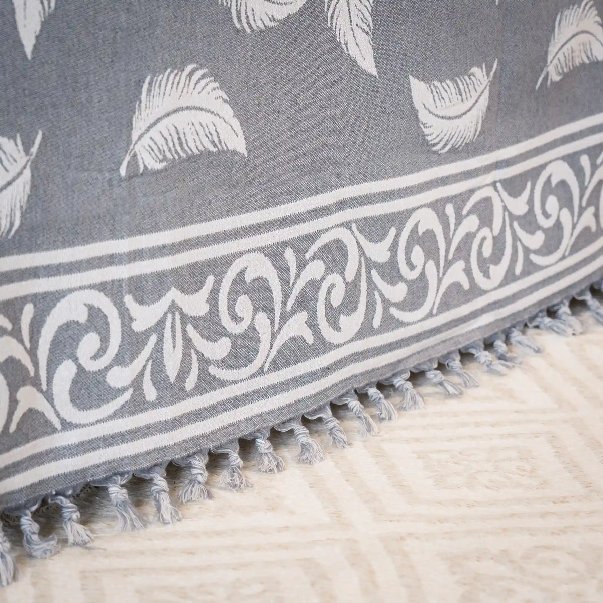 Pluma Handmade Cotton Throw — 118 × 79 in