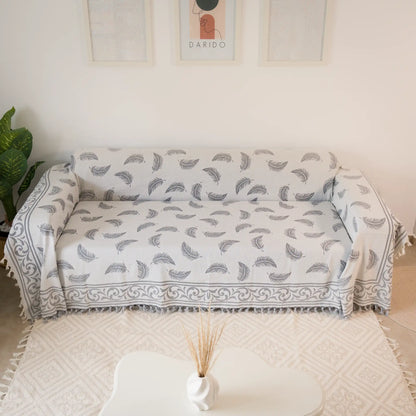 Pluma Handmade Cotton Throw — 118 × 79 in