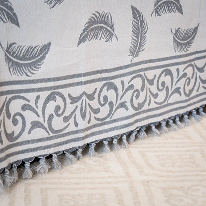 Pluma Handmade Cotton Throw — 118 × 79 in