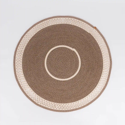 Handcrafted Round Braided Cotton Rug – view 2
