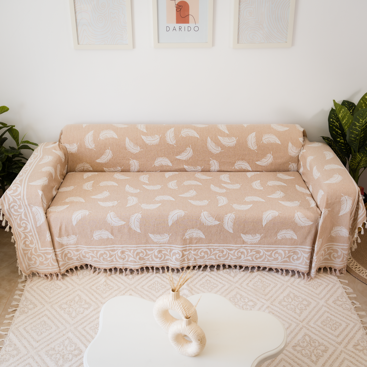 Pluma Handmade Cotton Throw — 118 × 79 in