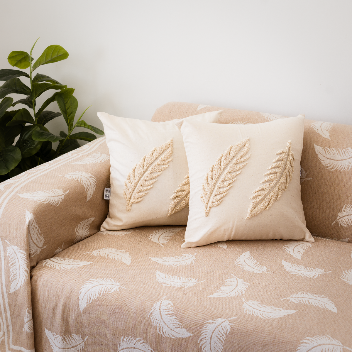 Pluma Handmade Cotton Throw — 118 × 79 in