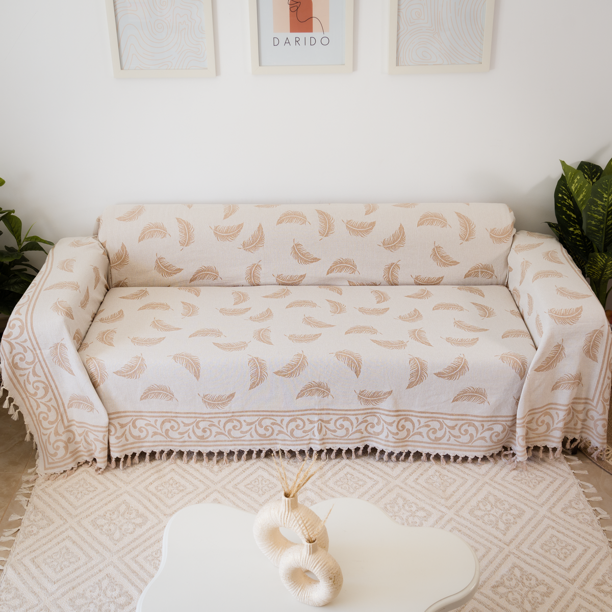Pluma Handmade Cotton Throw — 118 × 79 in
