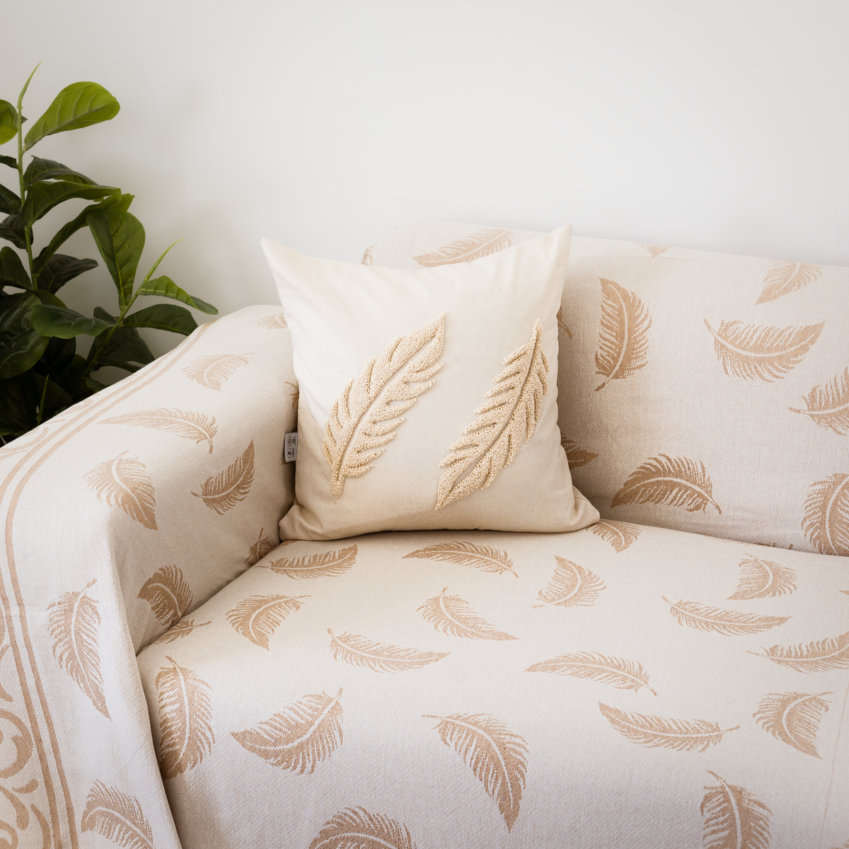 Pluma Handmade Cotton Throw — 118 × 79 in