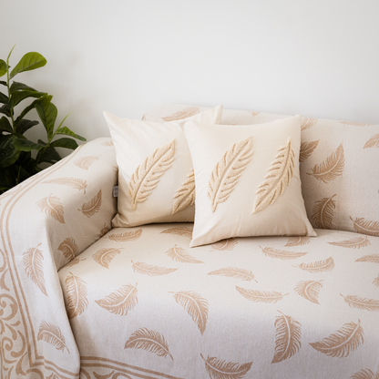 Pluma Handmade Cotton Throw — 118 × 79 in