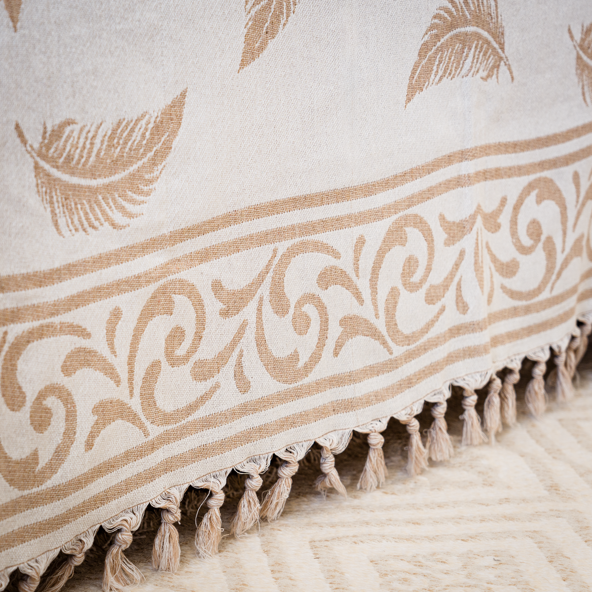 Pluma Handmade Cotton Throw — 118 × 79 in