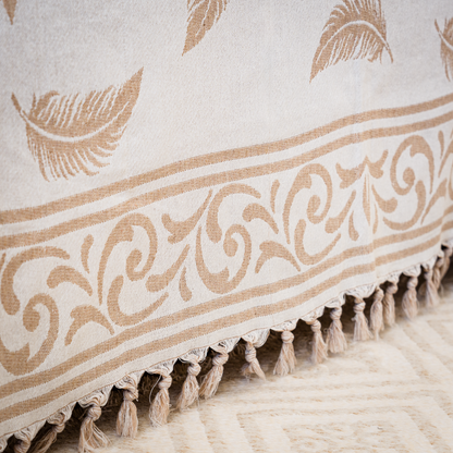 Pluma Handmade Cotton Throw — 118 × 79 in