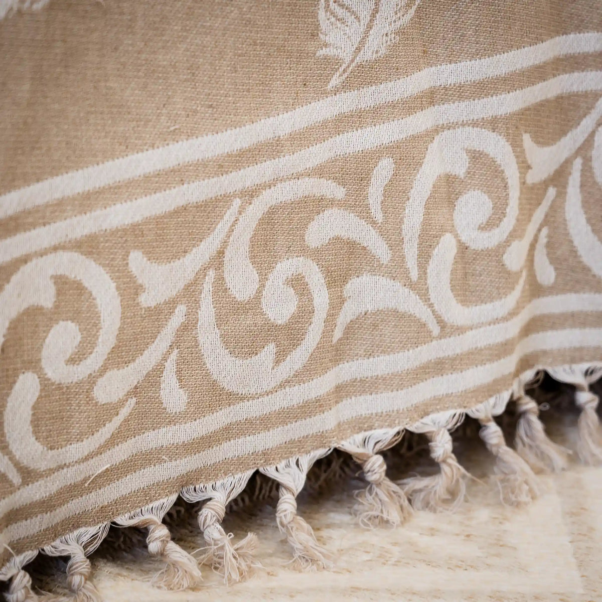 Pluma Handmade Cotton Throw — 118 × 79 in