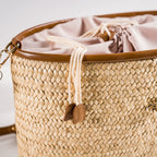 Naïa handmade plant fiber and leather bag – product view 4