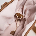Sienna handmade plant fiber and leather bag – product view 6