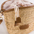 Célia handmade plant fiber and leather bag – product view 6