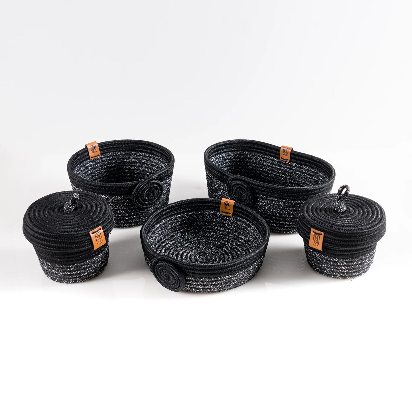 Organa – 5-Piece Braided Cotton Storage Basket Set – view 7