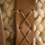 Aura handmade plant fiber and leather bag – product view 8