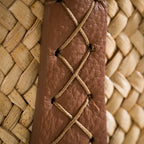 Bella handmade plant fiber and leather bag – product view 7