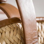 Célia handmade plant fiber and leather bag – product view 9