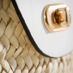 Perla handmade natural fiber and leather bag – product view 5