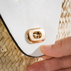 Perla handmade natural fiber and leather bag – product view 7