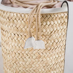 Perla handmade natural fiber and leather bag – product view 8