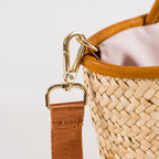 Oasis handmade plant fiber and leather bag – product view 6
