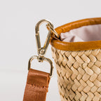 Gaia handmade plant fiber and leather bag – product view 2