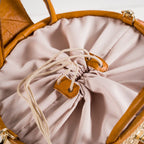 Gaia handmade plant fiber and leather bag – product view 7
