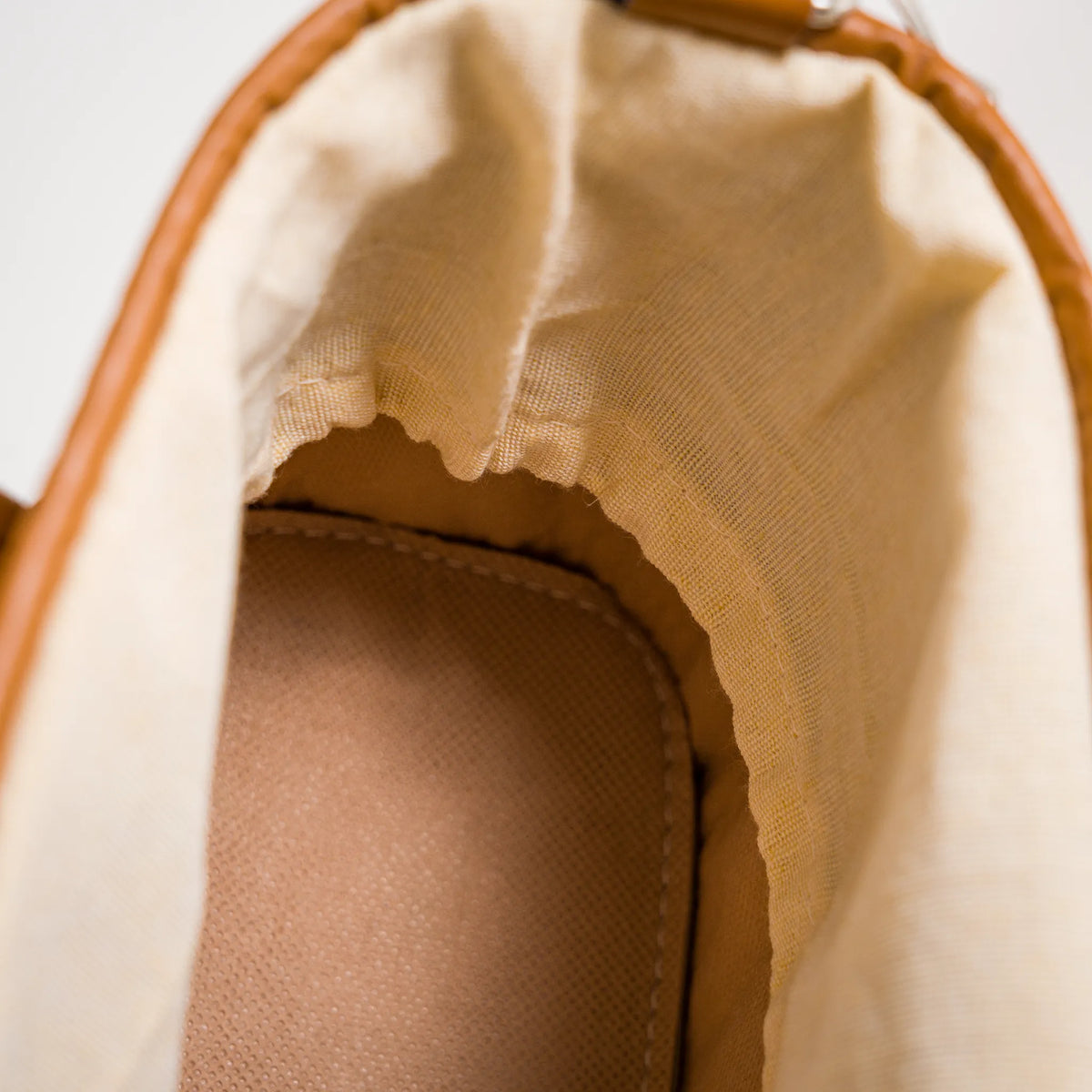 Mirella handmade natural fiber and vegan leather bag – product view 6