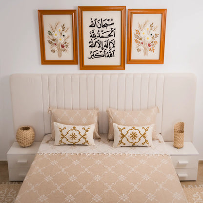 Rosalia Cotton Flat Sheet and Pillowcase Set